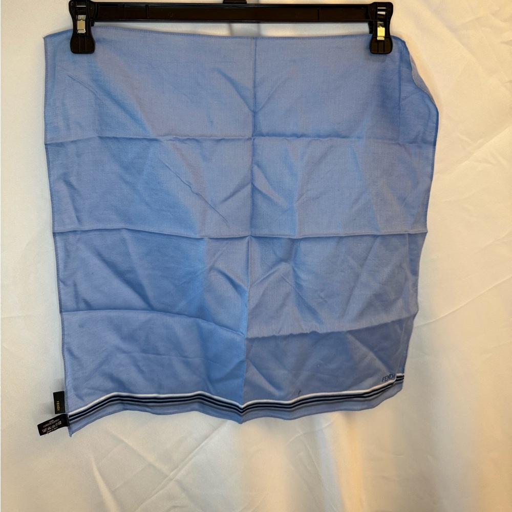 Fendi blue 18 inch handkerchief